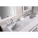 Design Element London 72" Double Sink Vanity Set in Pure White 2