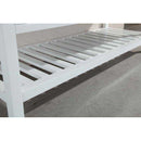 Design Element London 61" Double Sink Vanity Set in White with Open Bottom 3