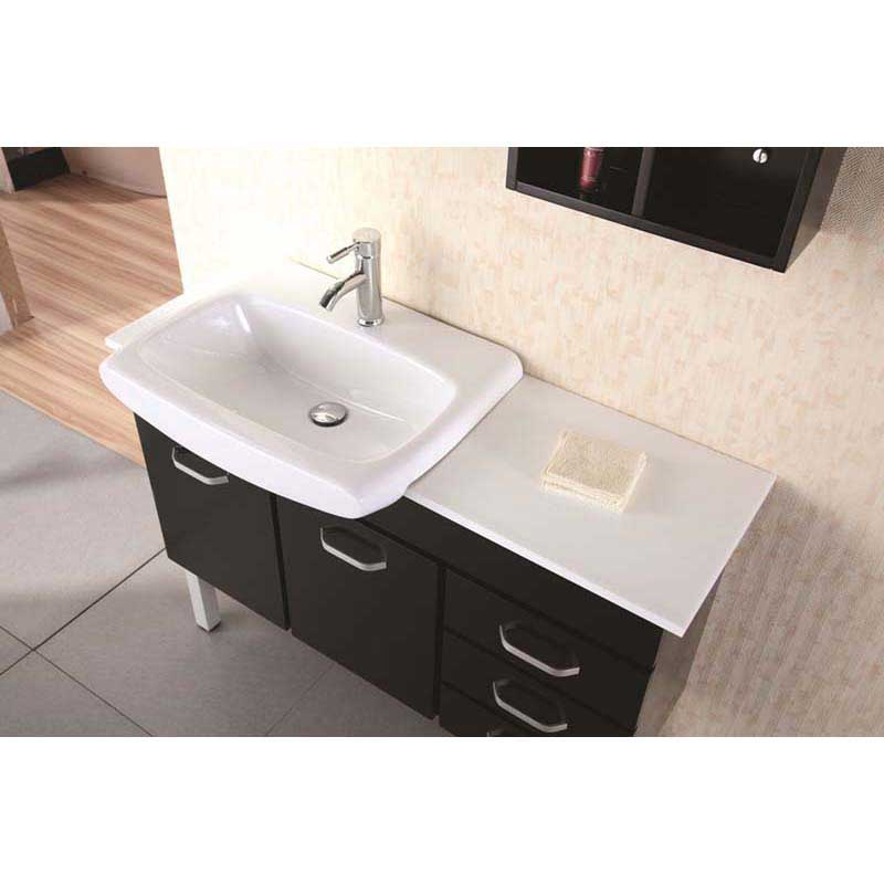 Design Element Belini 46" Double Sink Vanity Set in Espresso 2