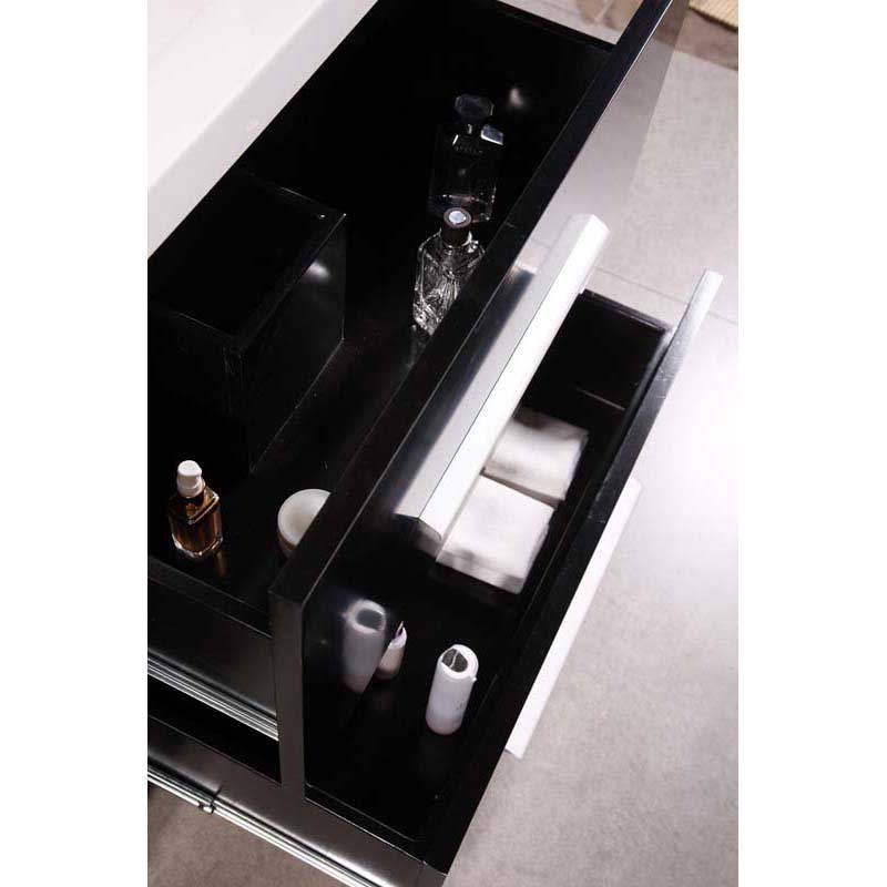 Design Element Perfecta 72' Double Sink Vanity Set in Espresso 3