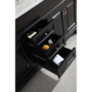 Design Element Marcos 72" Double Sink Vanity Set with Carrara White Marble Countertop in Espresso 7