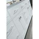 Design Element London 78" Double Sink Vanity Set in White 4