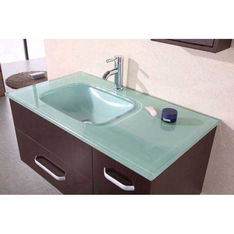 Design Element Christine 35" Single Sink - Wall Mount Vanity Set in Espresso 2