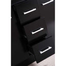 Design Element Cosmo 60" Double Sink Vanity Set in Espresso 5