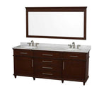 Wyndham Collection Berkeley 80" Double Bathroom Vanity - Dark Chestnut WC-1717-80-DBL-CDK 3