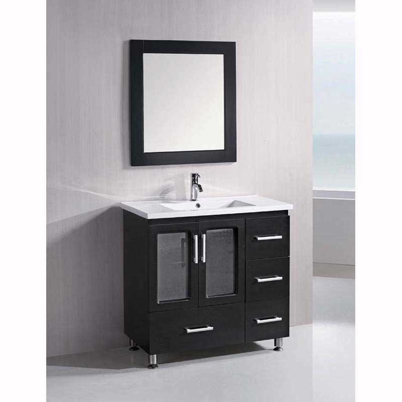 Design Element Stanton 36" Single Sink Vanity Set in Espresso