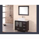 Design Element Stanton 36" Single Sink Vanity Set in Espresso Finish
