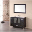 Design Element Stanton 48" Single Sink Vanity Set in Espresso