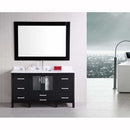 Design Element Stanton 60" Single Sink Vanity Set in Espresso