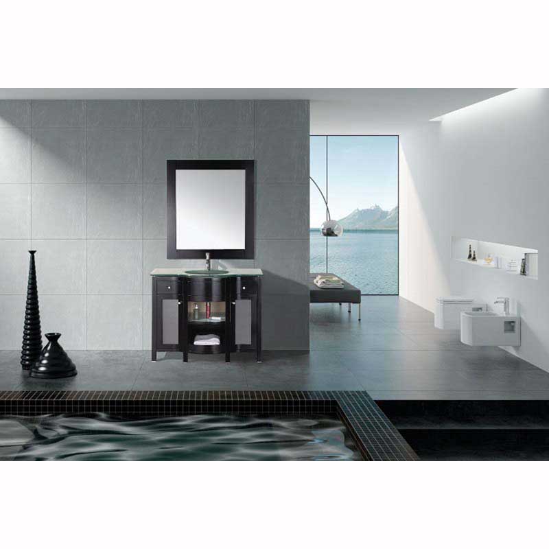 Design Element Rome 43" Single Sink Vanity Set in Espresso