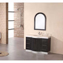 Design Element Jade 48" Single Sink Vanity Set w/ Glass Top