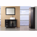 Design Element Malibu 39" Single Sink Vanity Set in Espresso