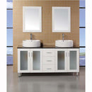 Design Element Malibu 60" Single Sink Vanity Set in White