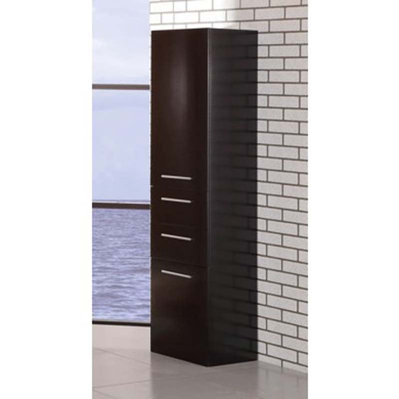 Design Element Malibu 66" Linen Cabinet in Expresso