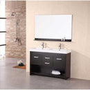 Design Element Citrus 48" Double Sink Vanity Set in Espresso