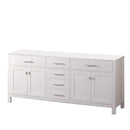 Design Element London 72" Double Sink Base Cabinet in White