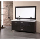 Design Element London 72" Double Sink Vanity Set in Espresso