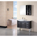 Design Element Belini 46" Double Sink Vanity Set in Espresso