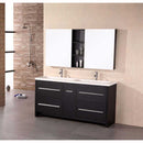 Design Element Perfecta 63" Double Sink Vanity Set in Espresso