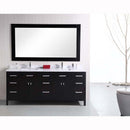 Design Element London 78" Double Sink Vanity Set in Espresso
