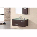 Design Element Christine 35" Single Sink - Wall Mount Vanity Set in Espresso