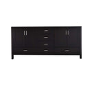 Design Element London 72" Double Sink Base Cabinet with Bottom Drawers