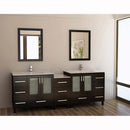 Design Element Galatian 88" Double Sink Vanity Set in Espresso