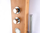 Anzzi Mansion 60 in. Full Body Shower Panel with Heavy Rain Shower and Spray Wand in Natural Bamboo