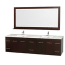 Wyndham Collection Centra 80" Double Bathroom Vanity for Undermount Sinks - Espresso WC-WHE009-80-DBL-VAN-ESP- 5