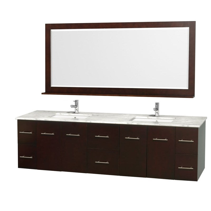 Wyndham Collection Centra 80" Double Bathroom Vanity for Undermount Sinks - Espresso WC-WHE009-80-DBL-VAN-ESP- 5