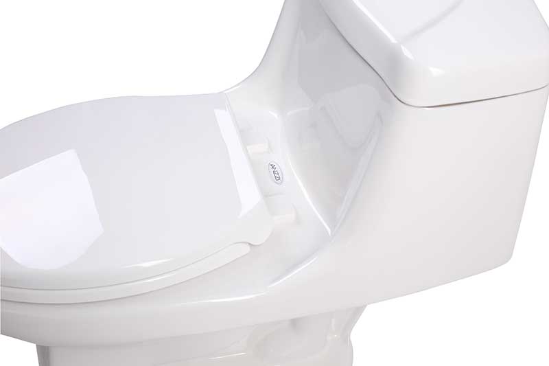 Anzzi Templar 1-piece 1.28 GPF Single Flush Elongated Toilet in White T1-AZ061 7