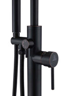Anzzi Coral Series 2-Handle Freestanding Claw Foot Tub Faucet with Hand Shower in Matte Black FS-AZ0047BK 8