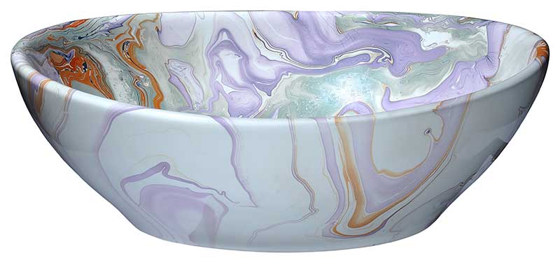 Anzzi Sona Series Ceramic Vessel Sink in Marbled Adobe LS-AZ274 5