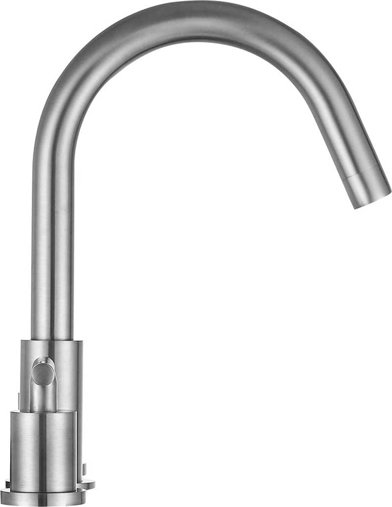 Anzzi Roman 8 in. Widespread 2-Handle Bathroom Faucet in Brushed Nickel L-AZ190BN 8