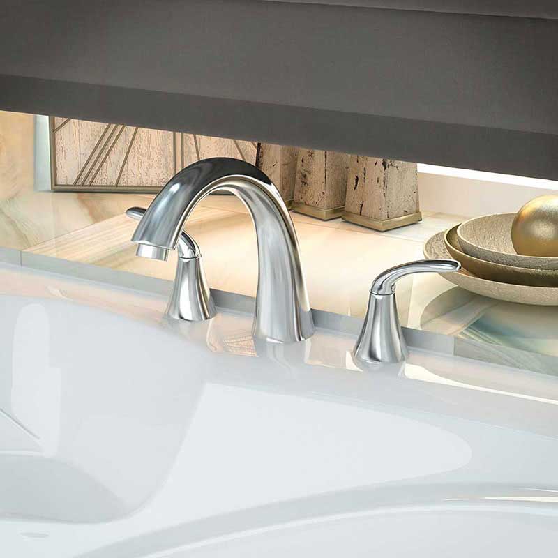 Anzzi Note Series 2-Handle Roman Bathtub Faucet in Polished Chrome 2