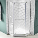 Anzzi Castle Series 49 in. x 72 in. Semi-Frameless Shower Door with TSUNAMI GUARD in Brushed Nickel SD-AZ056-01BN 7
