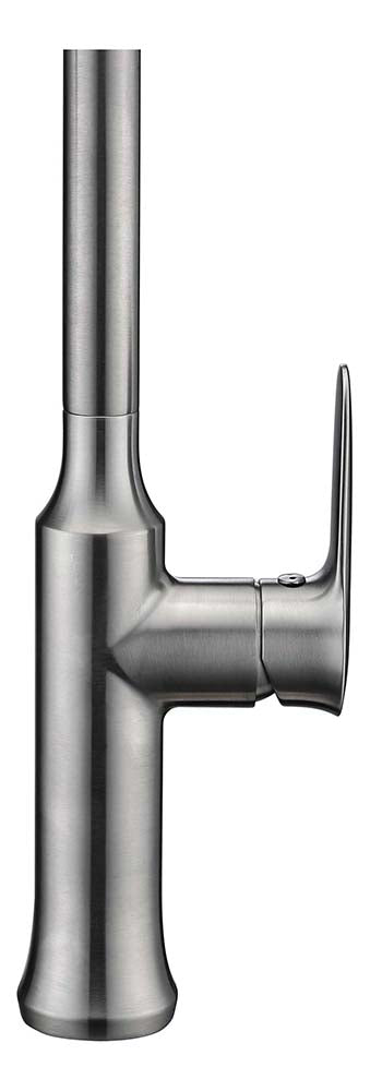 Anzzi Cresent Single Handle Pull-Down Sprayer Kitchen Faucet in Brushed Nickel KF-AZ1068BN 5