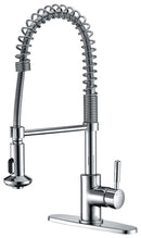 Anzzi Eclipse Single Handle Pull-Down Sprayer Kitchen Faucet in Polished Chrome KF-AZ1673CH 2