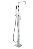 Anzzi Yosemite 2-Handle Claw Foot Tub Faucet with Hand Shower in Polished Chrome FS-AZ0050CH 18