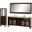 Wyndham Collection Daytona 71" Double Bathroom Vanity Set - Espresso w/ Drawers & Cabinet WC-A-W2200-71-ESP-SET 3