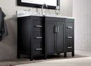 Ariel Bath Hollandale 49" Single Sink Vanity Set in Black 3