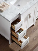 Ariel Hollandale 49" Single Sink Vanity Set in White 5