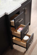 Ariel Bath Hollandale 73" Double Sink Vanity Set in Black 4