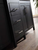 Ariel Bath Hollandale 73" Double Sink Vanity Set in Black 5