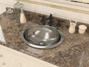 Anzzi Romaic 19 in. Handmade Drop-in Oval Bathroom Sink in Hammered Nickel BS-003 3