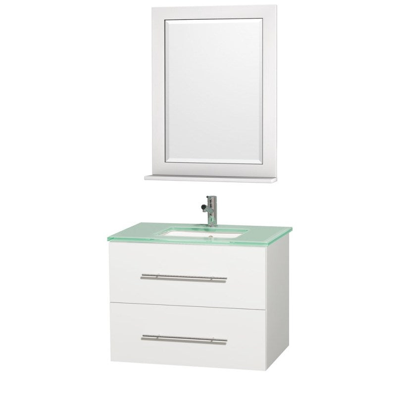 Wyndham Collection Centra 30" Single Bathroom Vanity for Undermount Sinks - Matte White WC-WHE009-30-SGL-VAN-WHT- 2
