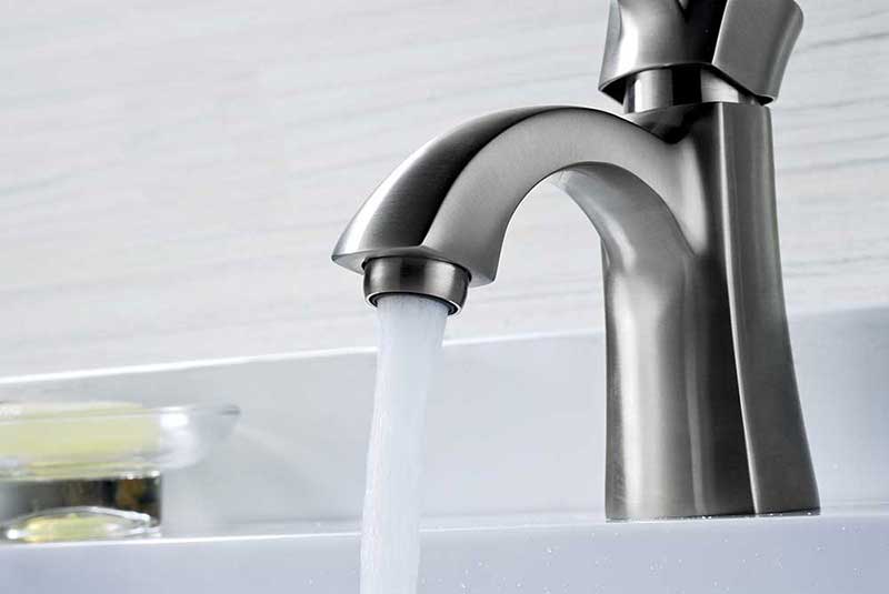 Anzzi Alto Series Single Handle Bathroom Sink Faucet in Brushed Nickel 4