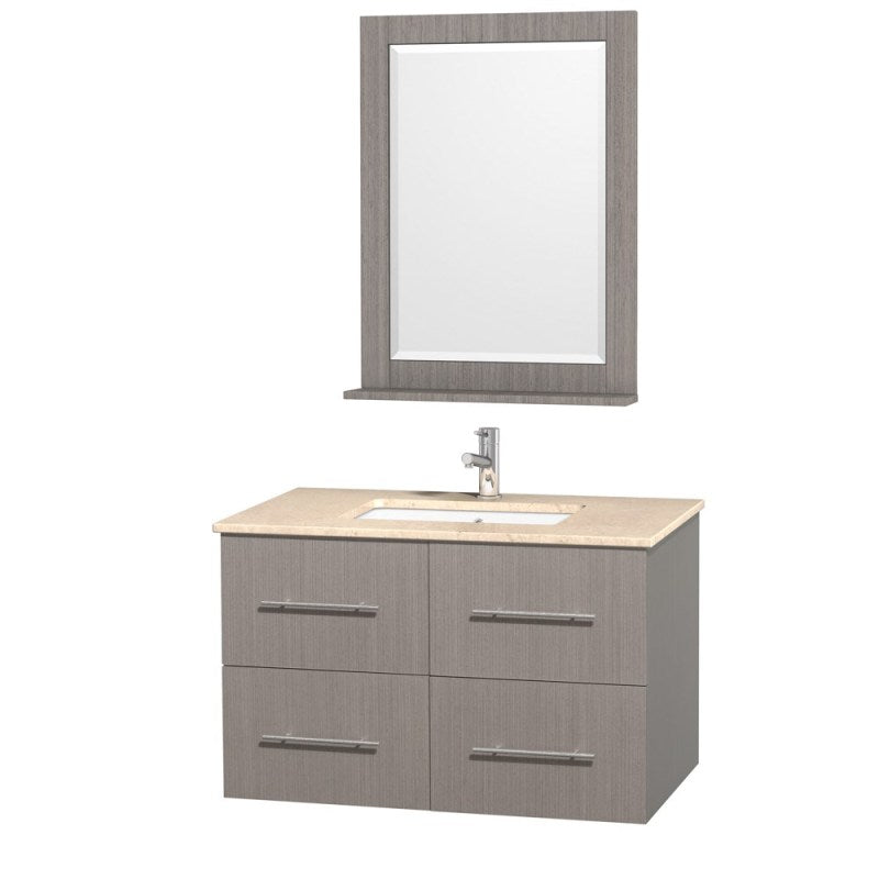 Wyndham Collection Centra 36" Single Bathroom Vanity for Undermount Sinks - Gray Oak WC-WHE009-36-SGL-VAN-GRO- 6