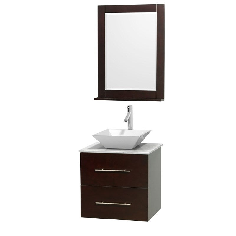 Wyndham Collection Centra 24" Single Bathroom Vanity Set for Vessel Sink - Espresso WC-WHE009-24-SGL-VAN-ESP 4