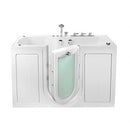 Ella's Bubbles O2SA3260DMH-R Tub4Two Air and Hydro, Microbubble Acrylic Walk-in Tub with Heated Seat, Right Outward Swing Door, Thermostatic Faucet, Dual 2" Drains, 32" x 60" x 42", White